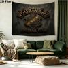 Custom Name AIK Solna Printed Tapestry – Wall Hanging for Bedrooms, Dorms, and Home Decor