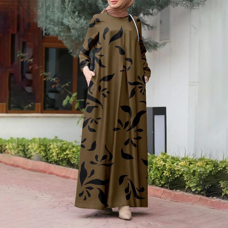 Мусульманская женская одежда, повседневный свободный стиль, подходит для Рамадана, дизайн с длинным рукавом, подходит для путешествий и ежедневной молитвенной одежды