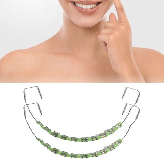 Temporary Tooth Decoration with Metal Wires Brackets Orthodontic Ligatures Orthodontists Explain Dental Students Practice Props