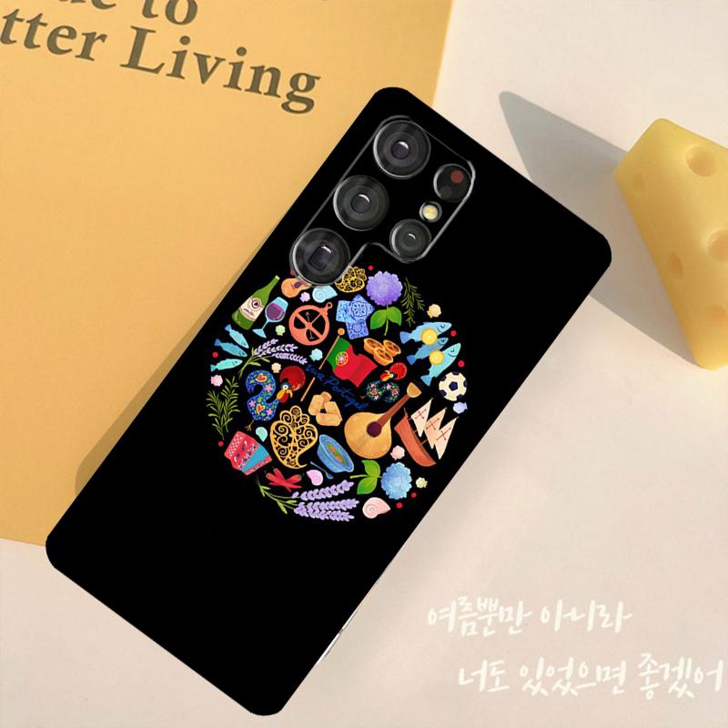 Viva Portugal Portuguese Symbols Case For Samsung Galaxy S23 S20 FE S21 Ultra S8 S9 S10 Note 10 Plus Note 20 S22 Ultra Cover