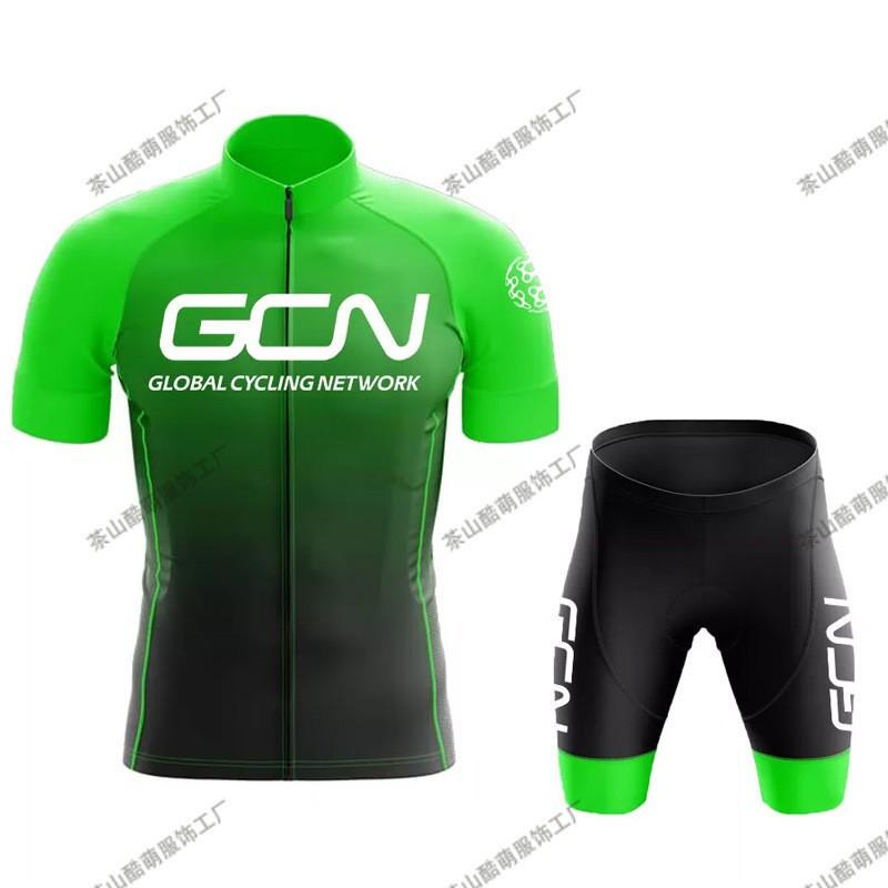 Men Women Cycling Jersey Short Sleeve Quick Dry Gradient Design Mountain Road Race Bike Apparel