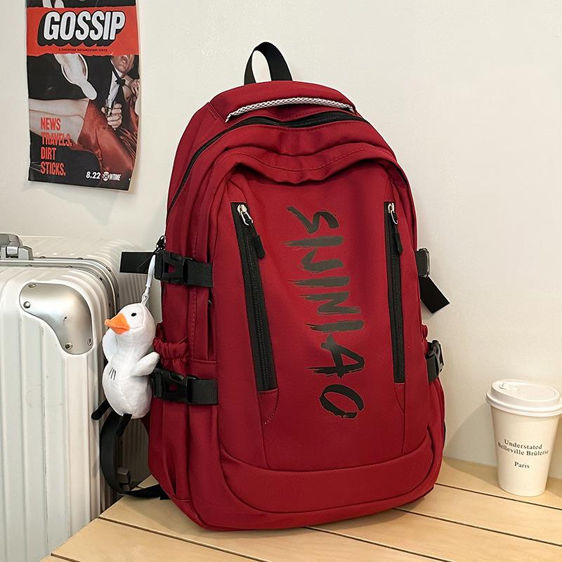 Школьные рюкзаки Студенты колледжа Женские Большой вместимости Ученики старших классов Буквы Рюкзак Ученики средней школы Ученики начальной школы