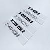 Old Font Numbers Letter 116i 118i 120i 125i 128i 130i 135i 140i Top ABS Emblem for BMW 1 Series Car Trunk Nameplate Sticker