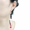 Нож с Серьгами-Кровью для Женщин Акриловые Хэллоуинские Украшения Готические Аксессуары