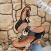 Summer Slippers Women  Big Size Platform Wedges Sandals Slippers Non-Slip Open Toe Flip Flops Ladies Comfortable Beach Shoes