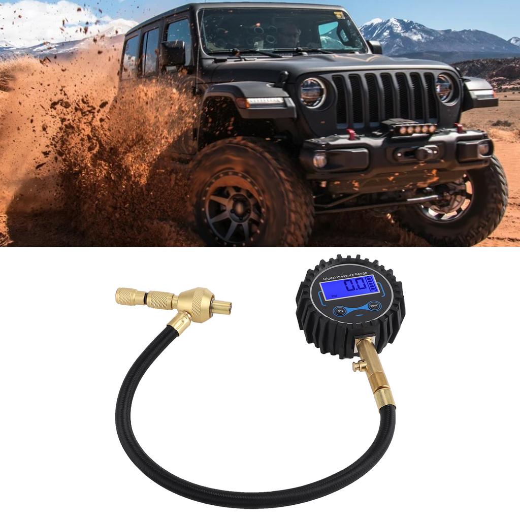 LCD Digital Air Tire Inflator with Pressure Gauge High Accuracy MultiFunction Deflator