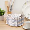 8Pcs Pure Cotton Dishwash Clothes Waffle Texture Non-Stick Tea Towel Square Towel Reusable Thickened Dishcloth Kitchen Rag