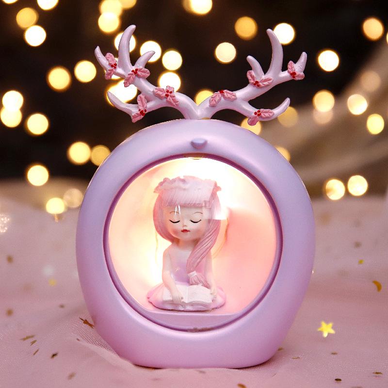 Ночной светильник Cherry Blossom Pink Fairy для декора спальни - идеальный подарок на день рождения девочки