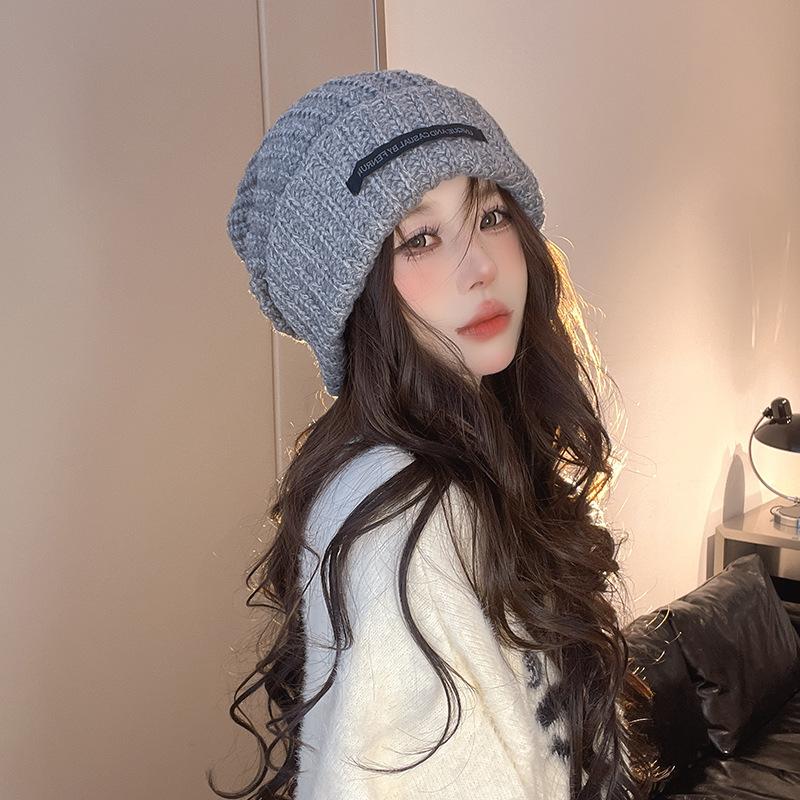 Ear Protection Warm and Cold Proof Knitted Hat  Large Head Circumference  Face Showing Small Wool Blended Japanese Cold Hat for Men