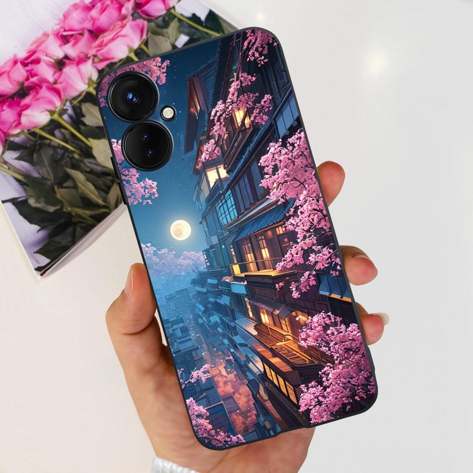 Для Tecno Spark 9 Pro KH7 KH7n Милый Мультяшный Чехол Для Телефона Для Tecno Spark 9Pro Черный Силиконовый Мягкий ТПУ Чехлы