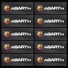 EHO4  Car Steering Wheel Badge Stickers Car Door Handle Label Decal For Fiat Abarth 595 Abarth 500 Abarth 124 Spider Car Accessories