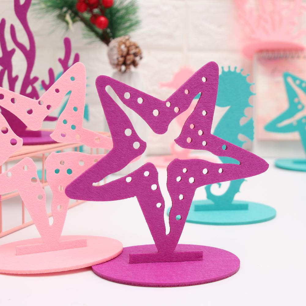 Товары для вечеринок Декор своими руками из фетра Подводная тематика Вечеринка в стиле русалки Украшения для стола Украшение