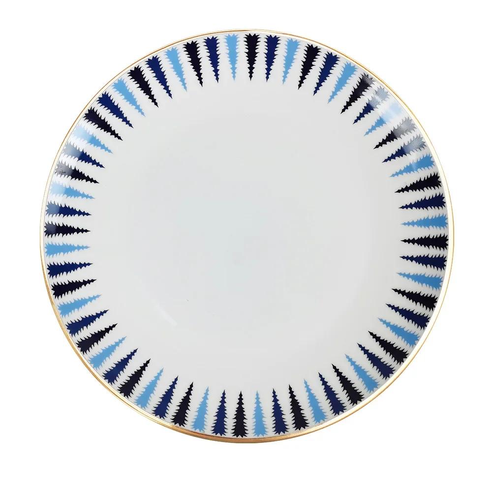 Christmas Bone China Nordic Breakfast Plate Salad Plate Western Steak Pasta Plate Set Dinnerware Set