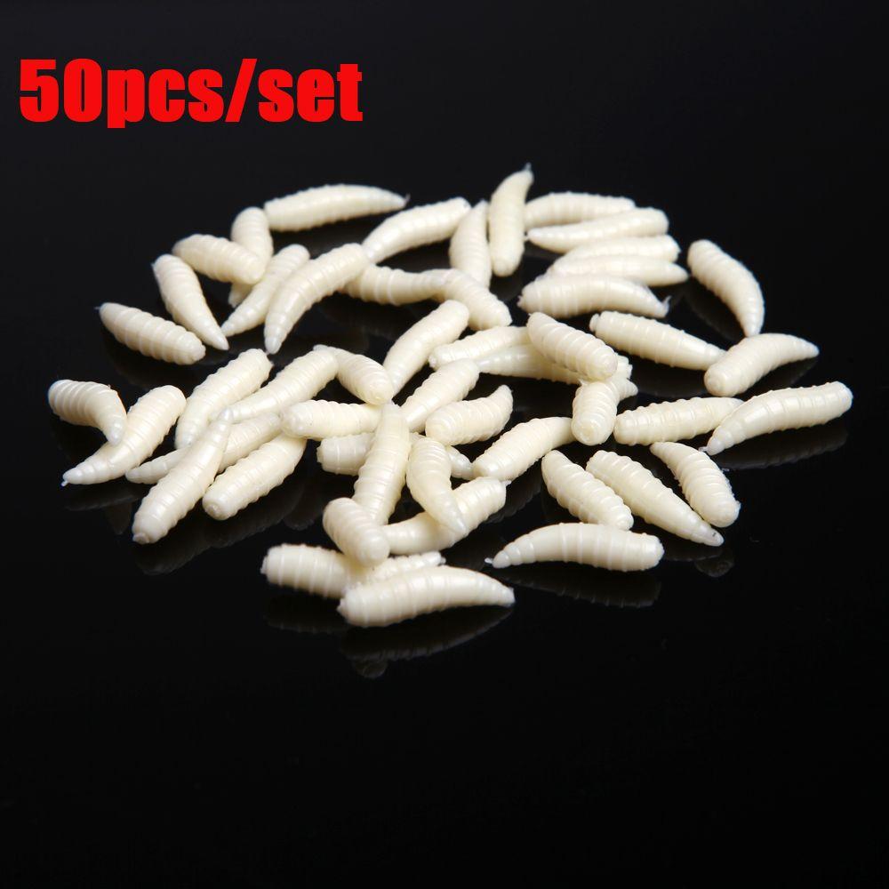 Toughness Silicon Maggots Shape Tackle Worm Fishing Bait Bionics Soft Lures Road Asia Bait