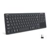 Ewin BluetoothUSB Wireless Keyboard, 2.4G Wireless, Touchpad, Numeric Keypad, JIS Japanese Layout, USB Connection, Receiver Included, Compatible with