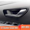 Для Hyundai Tucson NX4 2021 2022 2023 Гибрид N Line Автомобильные Внутренние Накладки на Чашу Ручки Двери Рамка Чехол Аксессуары из Нержавеющей Стали