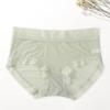 Ladies Panties Solid Color Thin Breathable Soft Sexy Panty Underwear Elastic Mid-Waist Seamless Briefs Underpants Women