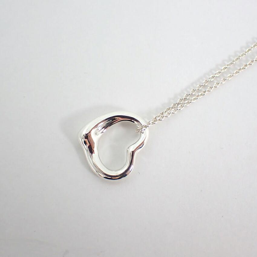 [Б/у] TIFFANY 925 Подвеска/Ожерелье Открытое Сердце/g504-24