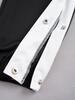 Boys Contrasting Stripe Sweatpants Side Split Press Button Pockets Casual Basketball Sport Trousers