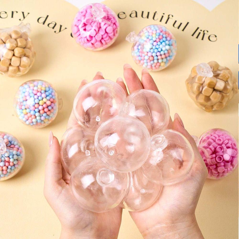 Smooth Surface Craft Filler Pellets Round Shape Squeeze Ball Fillers Sensory Toy Making