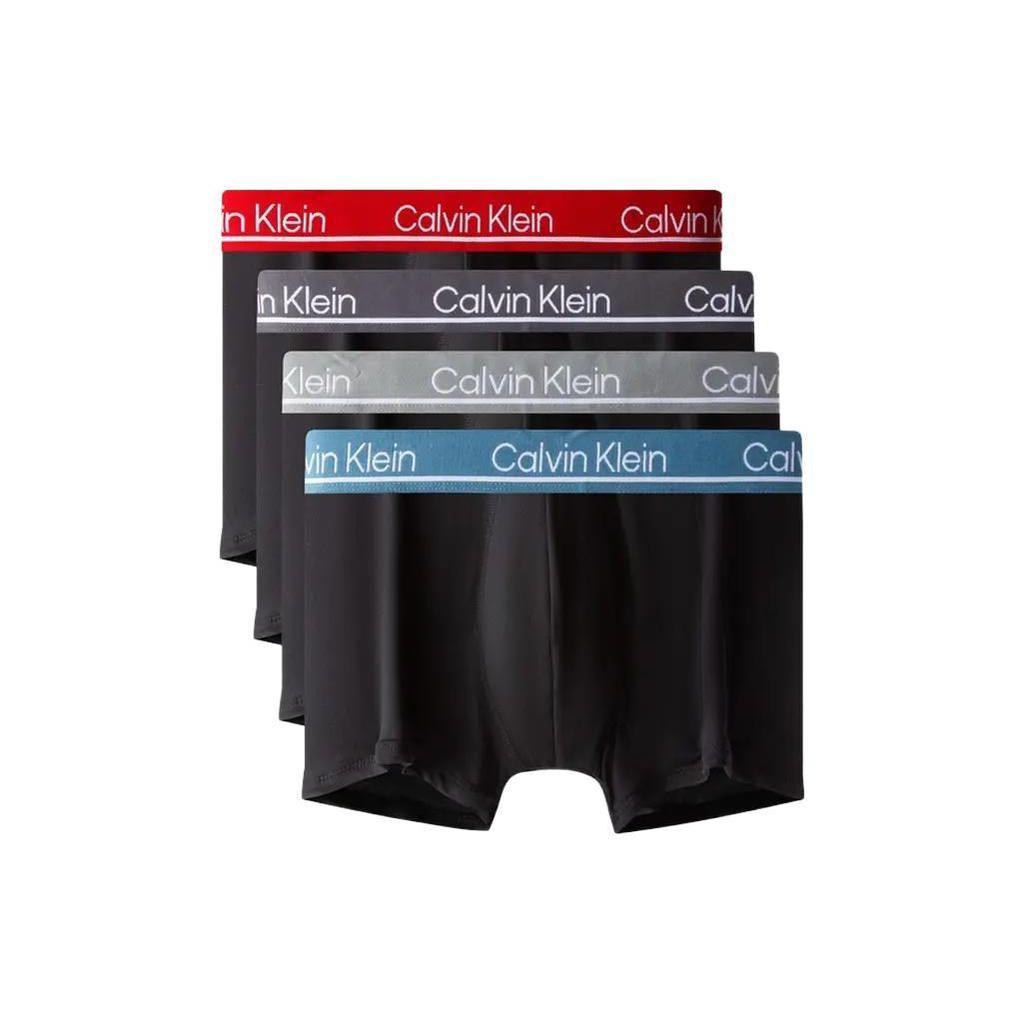 Calvin Klein Letter Logo Waistband Boxer Shorts 4 Pack Men Underwear NP2446O-5TJ