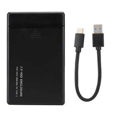 W25a831 2.5   USB3.1 Type C SATA Мобильный устойчивый к царапинам корпус для жесткого диска HDD(черный) (Не включая жесткий диск)