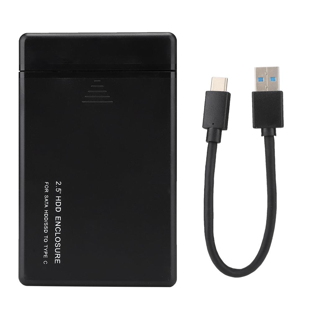 W25a831 2.5 USB3.1 Type C SATA Мобильный устойчивый к царапинам корпус для жесткого диска HDD(черный) (Не включая жесткий диск)