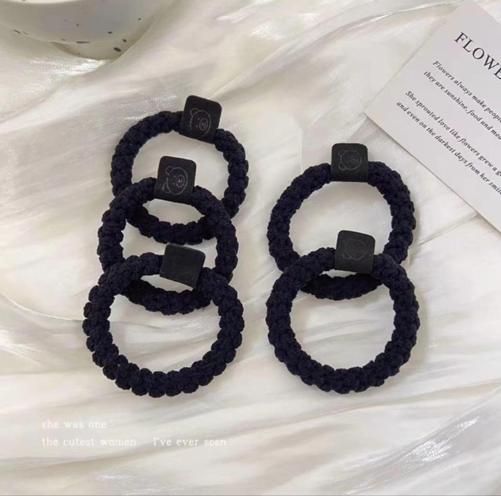 Милые эластичные плюшевые резинки для волос для девочек - детские резинки для волос и аксессуары на осень/зиму