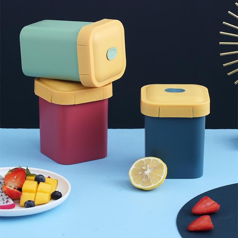 Новая чашка для завтрака, пластиковое уплотнение с микроволновой печью и пряжкой крышки, герметичная удобная чашка для супа для студентов, чтобы пить кашу