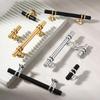 Handles Drawer Cabinet Furniture Kitchen Handles for Cabinet Knob Door Drawer Furniture Kitchen Knob Modern Simple  Silver Black