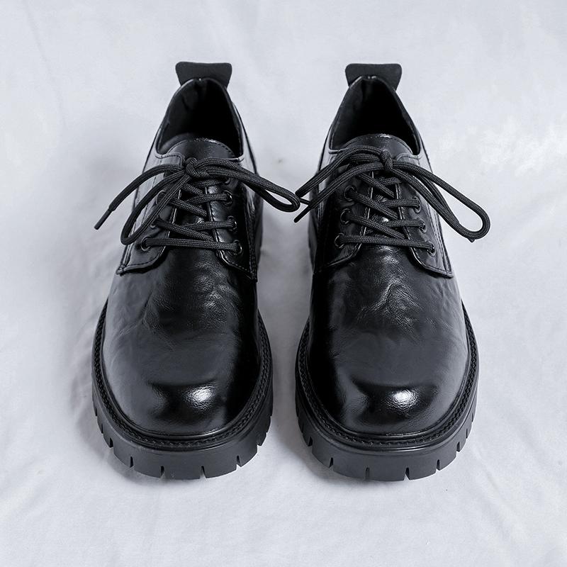 Мужские туфли-оксфорды Slip on, модные деловые туфли для мужчин, 2024, новые классические кожаные туфли для мужчин, мужская обувь