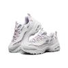 Skechers DLites 1.0 Ткань Синтетическая кожа Удобные Универсальные Низкие Папины кроссовки Женская кроссовка Белый Фиолетовый 11981-WLV