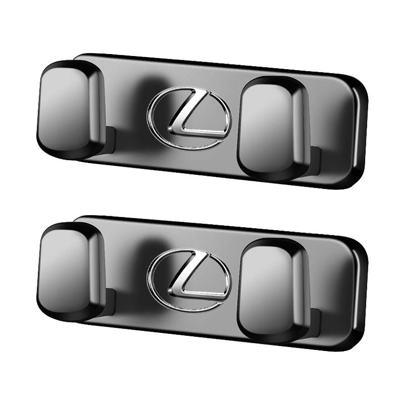 SKIA7 Interior Stickers Zinc Alloy Car Hook Adhesive Storage Hooks Interior Accessories For Lexus F-SPORT ES RX NX LS UX LM LX GX LC R