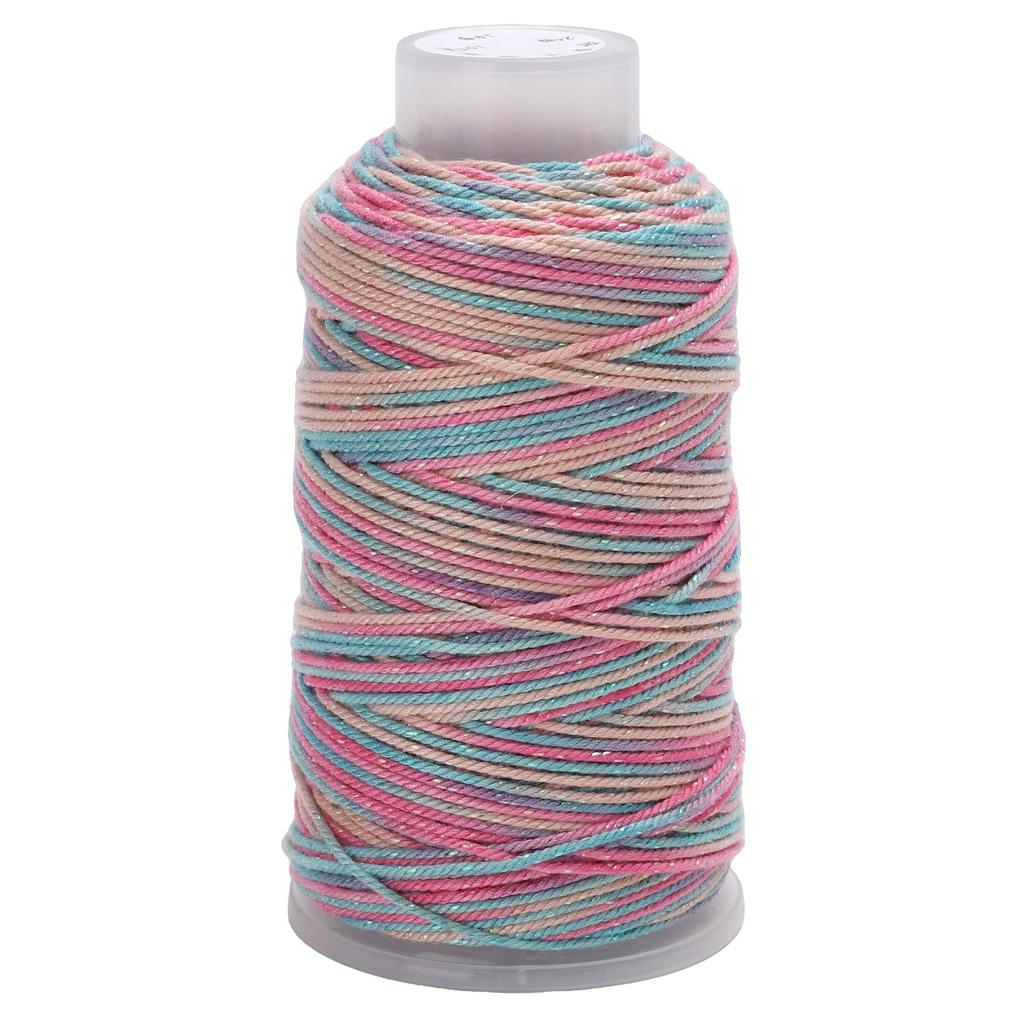 80 метров Полиэстер Хлопок Нить Звездное Небо Секционное Крашение Шнур Швейная Нить DIY Аксессуары Ручной Работы