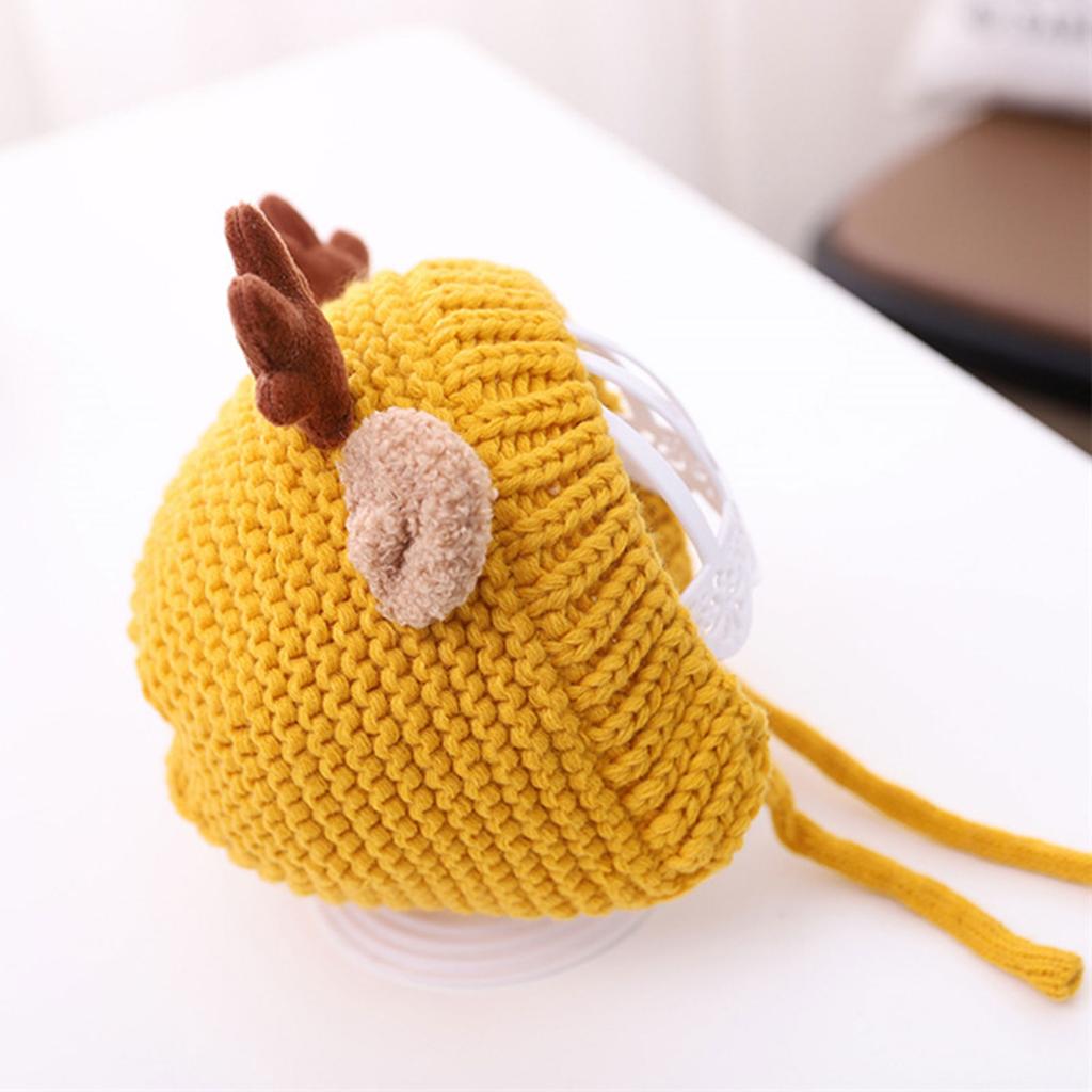 Рождественская шапка с рогами для детей, утолщенный плюшевый головной убор, белая пушистая подкладка для рождественских вечеринок, аксессуары для косплея