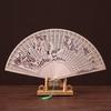 Vintage Folding Bamboo Original Wooden Carved Hand Fan Wedding Bridal Party Gift LS