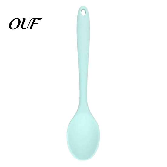 Heat Resistant Kitchen Utensils Silicone Serving Spoon, Non-stick Utensil, Dishwasher Safe Cooking Tools Ergonomic Anti-slip Handle Kitchenware