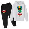 New Children's Sports Outfit Set- T-shirt+pants Featuring Cartoon and Anime Game Patterns Suitable for Boys and Girls