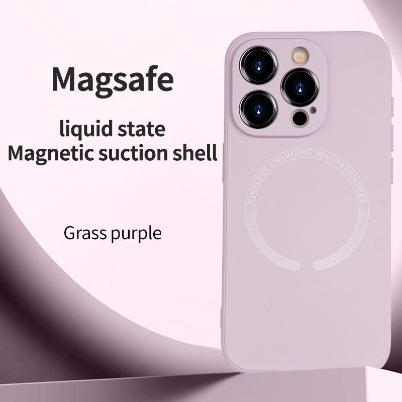 Magnetic Liquid Silicone Bumper Case for IPhone 17air 16e 17e 15 14 Plus 13 12 Mini 11 Pro Max X XS Max for Magsafe Matte Cover