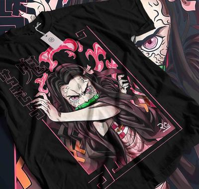 Футболка Незуко Клинок Рассекающий Демонов Kimetsu No Yaiba Аниме Мицури Канроджи Футболка ЛУЧШАЯ 560