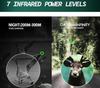 Upgraded 4K 3D Night Vision Goggles with Day and Night Vision, Infrared Camera, Zoom, Helmet Mount, Wildlife Observation, Kickstarter Backed Bracket