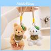 Wear Bear Dress Plush Keychain Stuffed Doll Pendant Backpack Decoration Gift