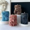 3D рельефная форма для ароматической свечи в виде животного, ручной работы, для гипса, смолы, форма в виде лошади, медведя, волка, силиконовая форма, принадлежности для изготовления свечей своими руками