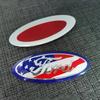 KLYE5 1Pc ABS Car Front Hood Sticker Rear Trunk Cover Badge Decal For Ford Focus Ranger Fiesta Transit Mustang Mondeo Escape Fusion
