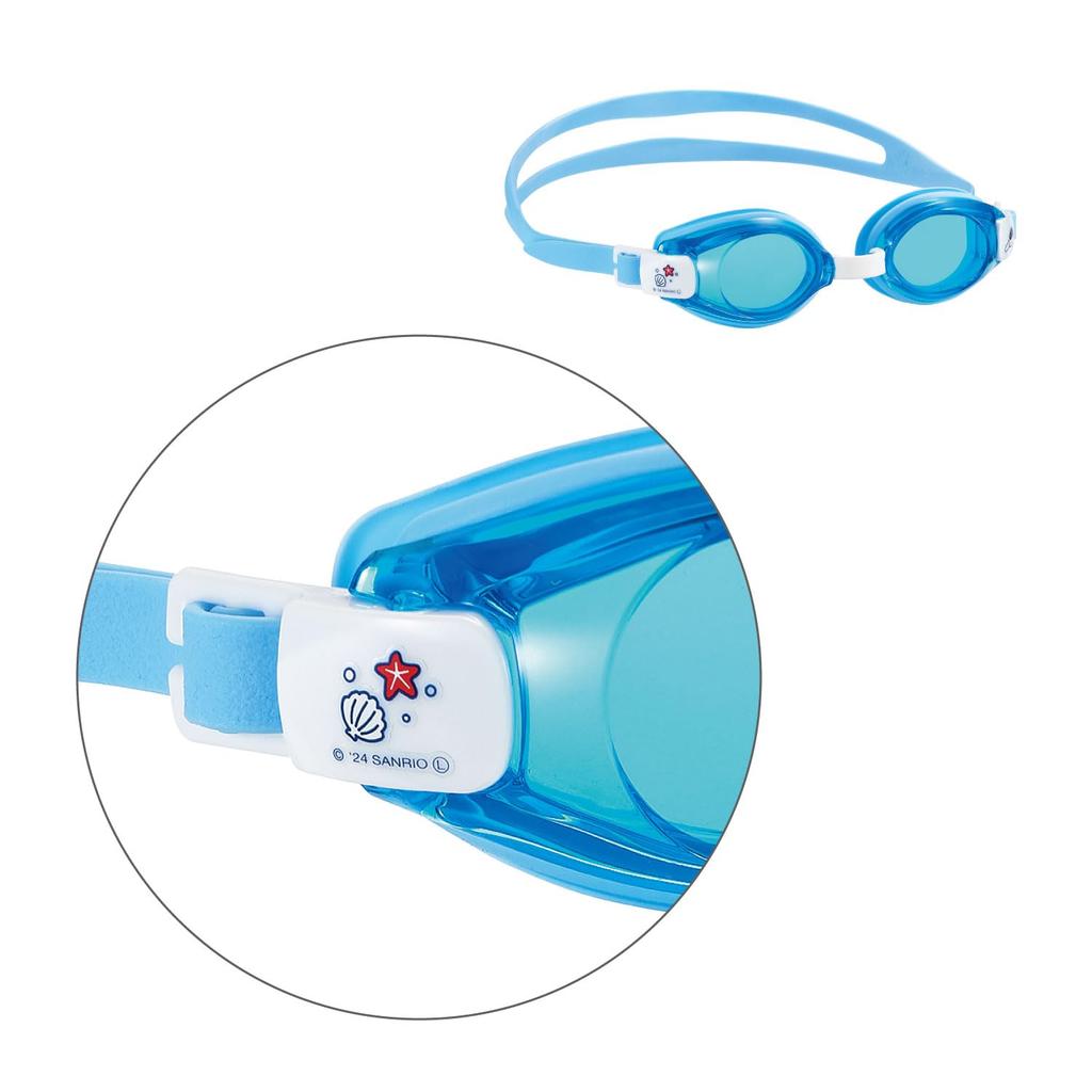 Swans SKBL Sky Blue Swimming Cinnamoroll Made In UV Ages SW-CR Goggles, Anti-Fog, Design, Japan, Protection, 3-8