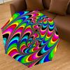 1pc Psychedelic Spiral Automatic Open/Close Umbrella with Windproof, 8-Rib Sturdy Canopy, Durable Ribs, Fashionable Design1130A