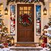 2D Flat Christmas Flag Banners Snowman Christmas Hanging Flag Door Couplets Banner  Indoor Outdoor