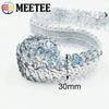 2/5/10 метров Meetee 30 мм кружевная лента с пайетками, эластичная ткань, отделка кружевом для одежды, эластичная лента, аксессуары для шитья и украшения своими руками