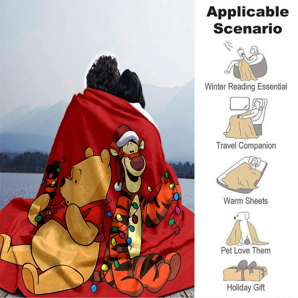 Christmas Friends Joyful Blanket Soft Throw Blanket For Home Bedroom Bed Sofa Travel Office Solid Christmas Blanket