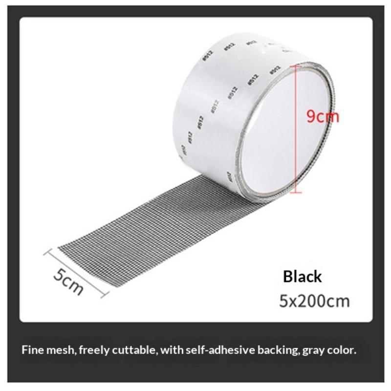 2M Window Screen Repair Tape With Strong Self Adhesive For Home Window Door Mesh Hole Fixing Anti Mosquito And Insects